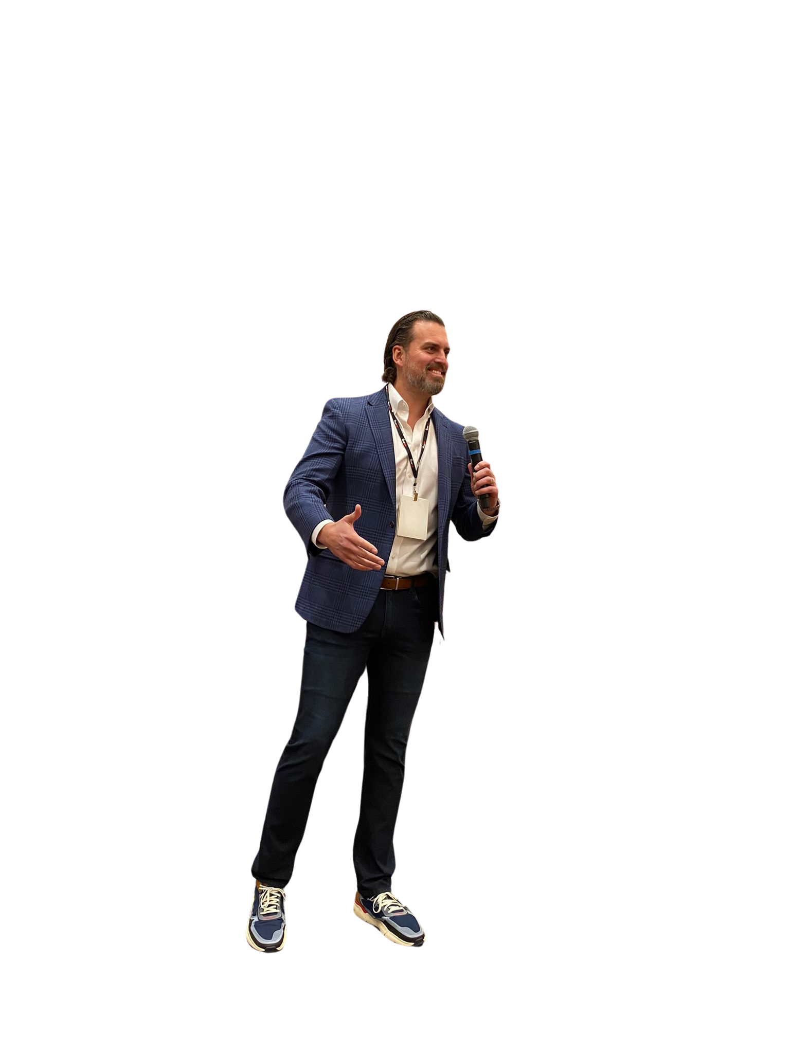 Greg Cummings on stage